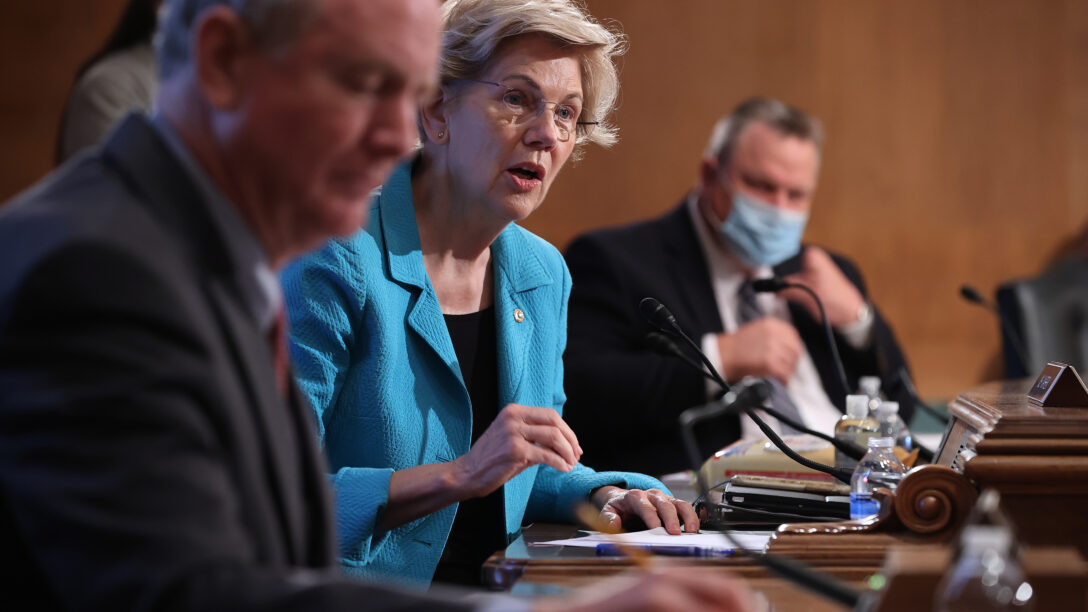 Sen. Elizabeth Warren in 2021