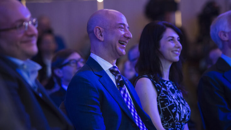 Jeff Bezos and MacKenzie Scott