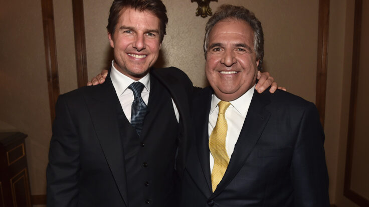 Jim Gianopulos and Tom Cruise in 2018