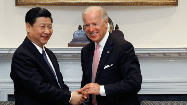 Joe Biden and Xi Jinping