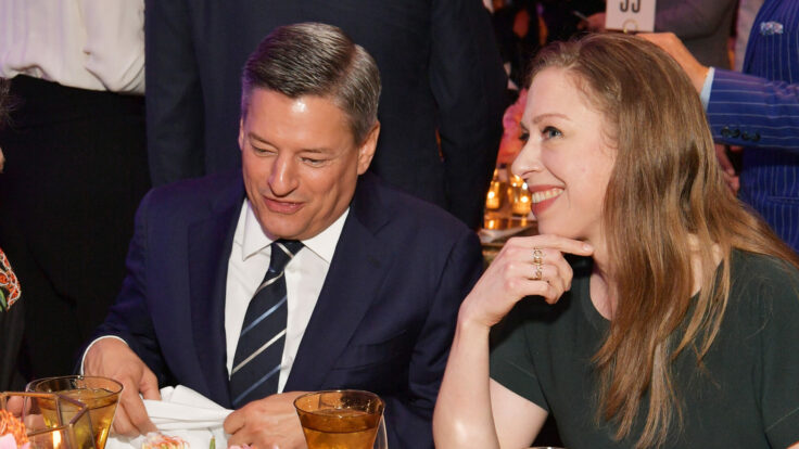 Ted Sarandos and Chelsea Clinton