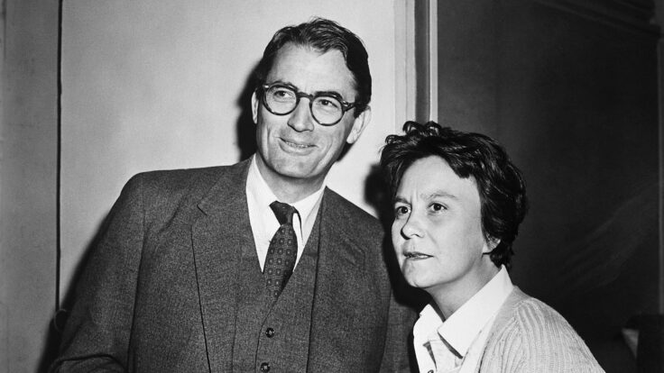 Harper Lee and Gregory Peck