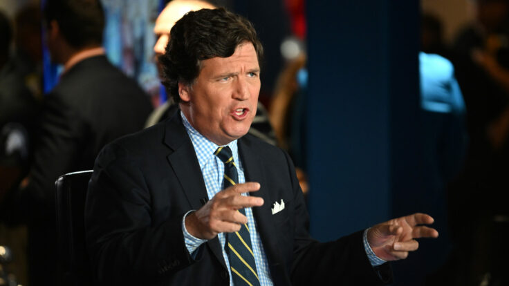 The Kremlin media is rending its clothes for Carlson.