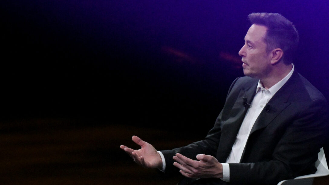 SpaceX, Twitter and electric car maker Tesla CEO Elon Musk speaks during the Vivatech technology startups and innovation fair at the Porte de Versailles exhibition center in Paris, on June 16, 2023. (Photo by Alain JOCARD / AFP) (Photo by ALAIN JOCARD/AFP via Getty Images)