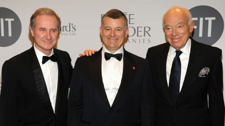 estee lauder Fabrizio Freda, William Lauder, Leonard Lauder