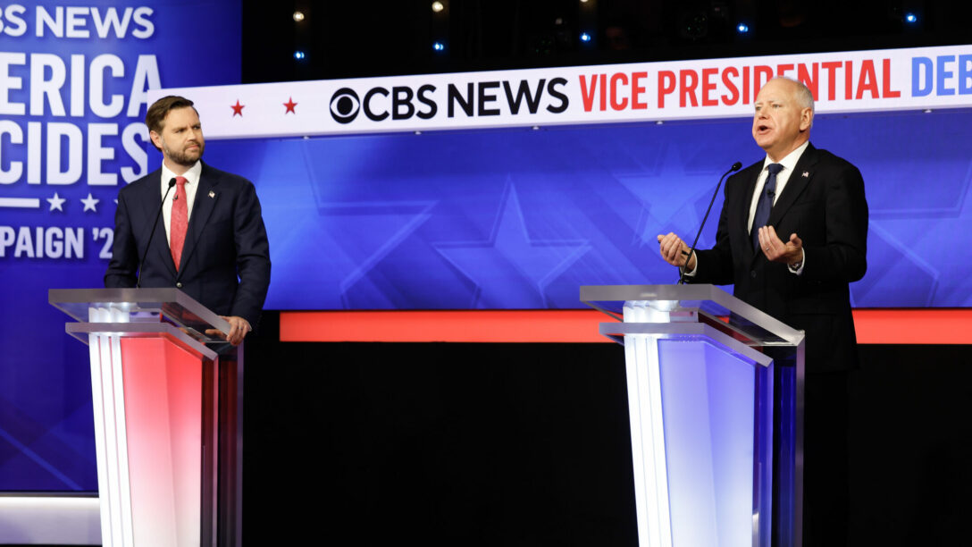 JD Vance And Tim Walz v.p. debate