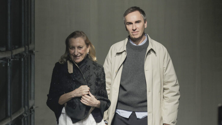 Miuccia Prada and Raf Simons