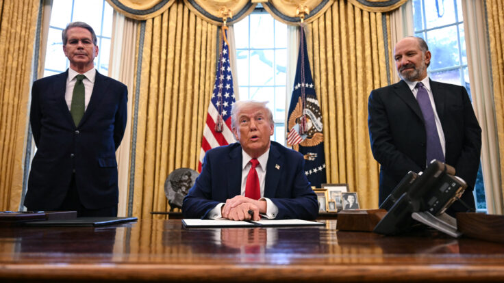Scott Bessent, Howard Lutnick, Donald Trump