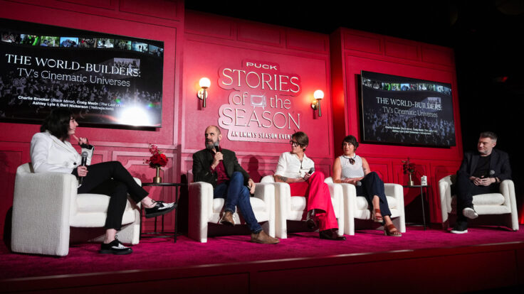 Julia Alexander, Craig Mazin, Bart Nickerson, Ashley Lyle and Charlie Brooker Puck Stories of the Season: Emmys