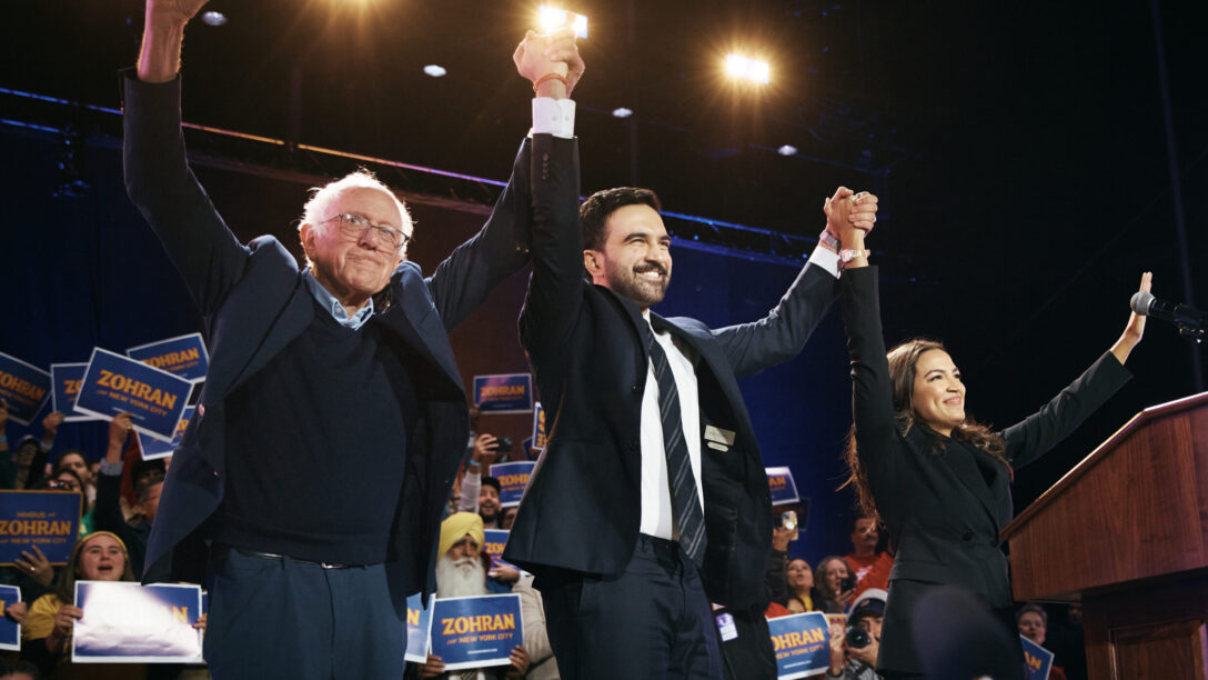 Zohran Mamdani, Alexandria Ocasio-Cortez, Bernie Sanders