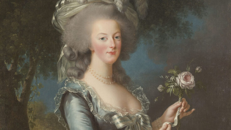 Portrait de Marie-Antoinette à la rose, Elisabeth Louise Vigée Le Brun