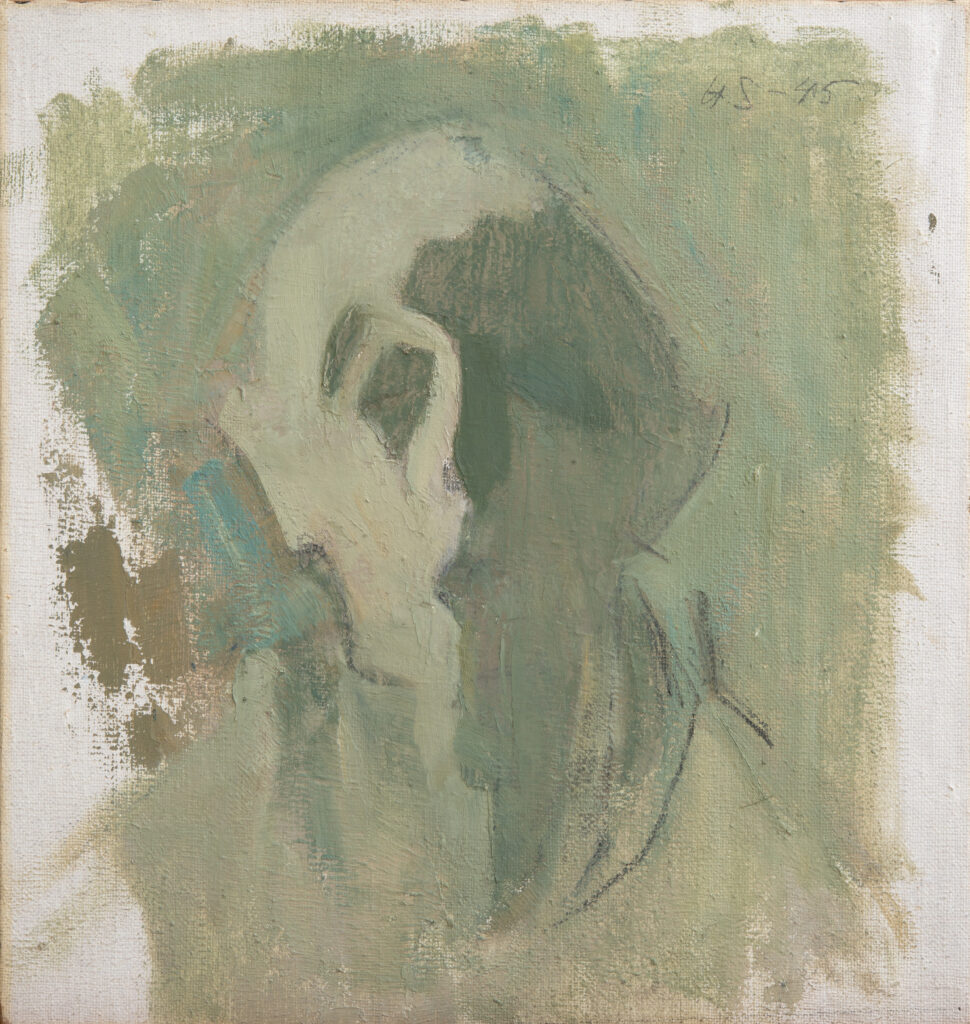 Helene Schjerfbeck Self-Portrait, Light and Shadow 1945