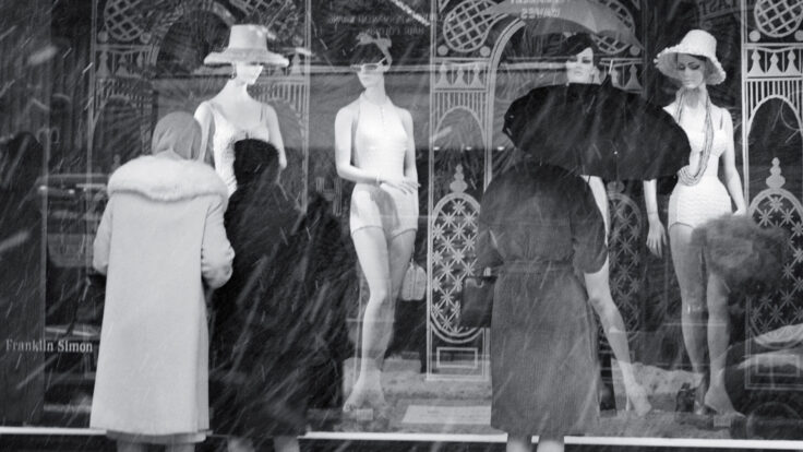 1960s window shopping mannequins