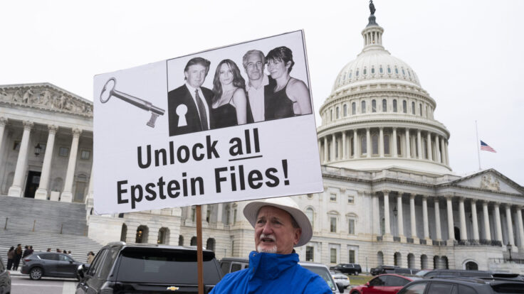 Epstein protest