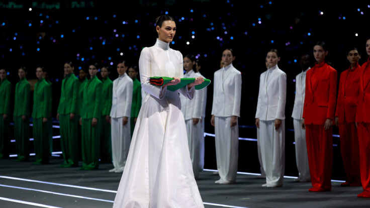 Vittoria Ceretti milan olympics opening ceremony 2026