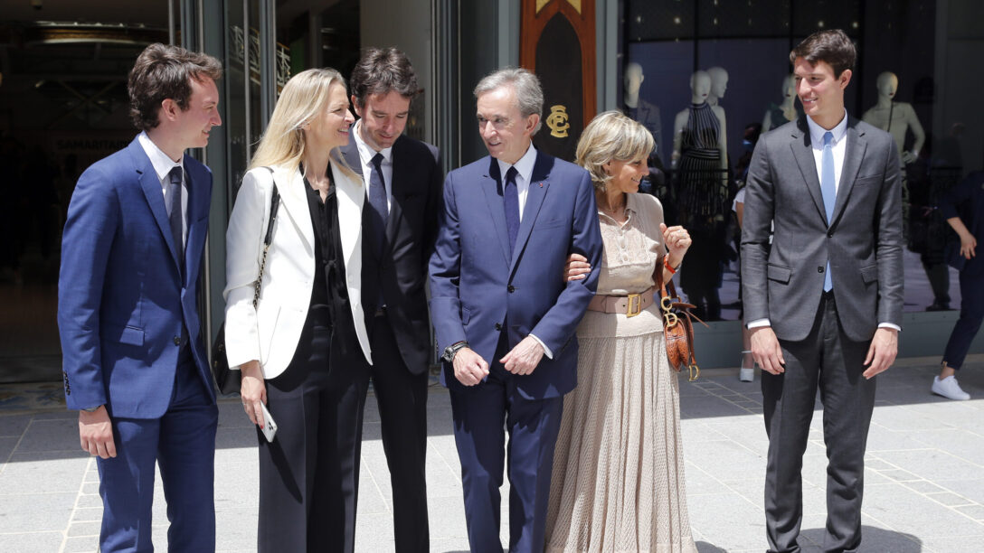 bernard Frederic Arnault, Delphine Arnault, Antoine Arnault and Alexandre Arnault