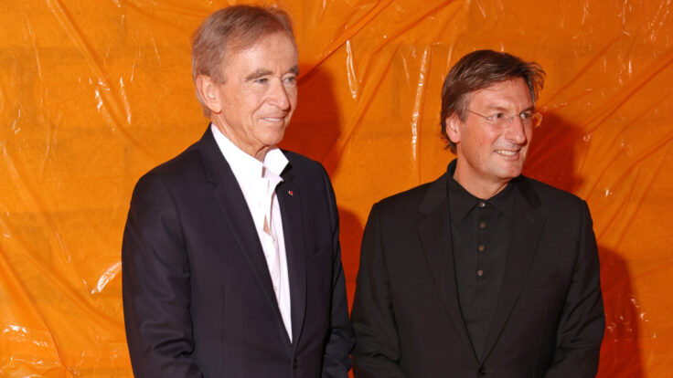 Bernard Arnault and Pietro Beccari