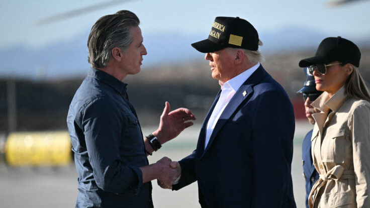 Donald Trump, Gavin Newsom